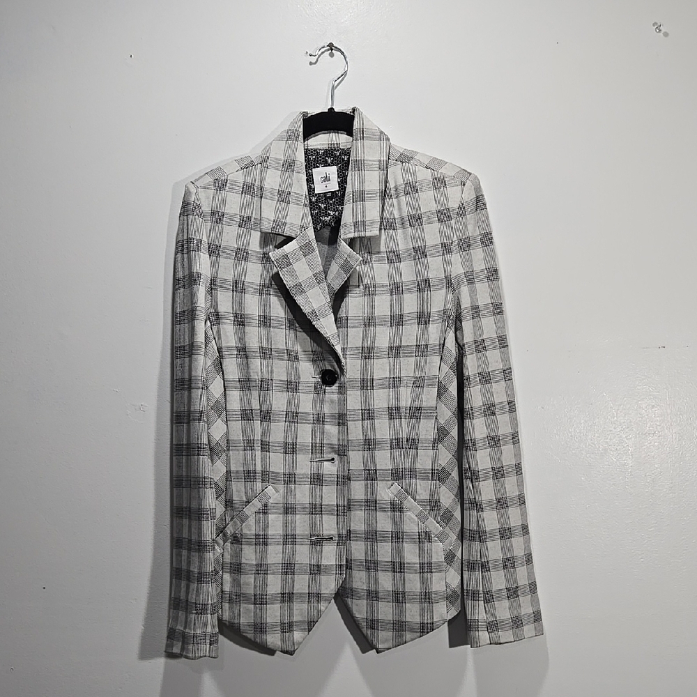 Plaid Women's Jacket - Gray
